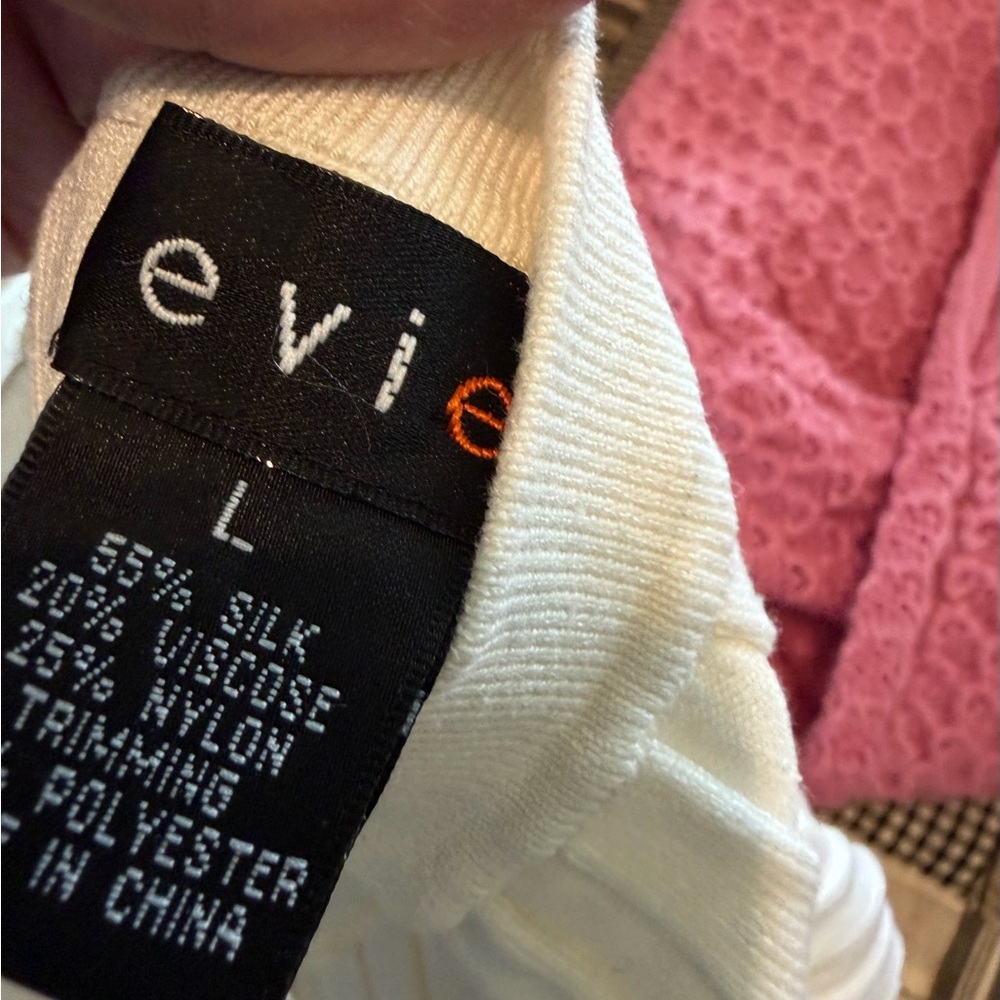 EVIE Cream Silk Blend tank Top